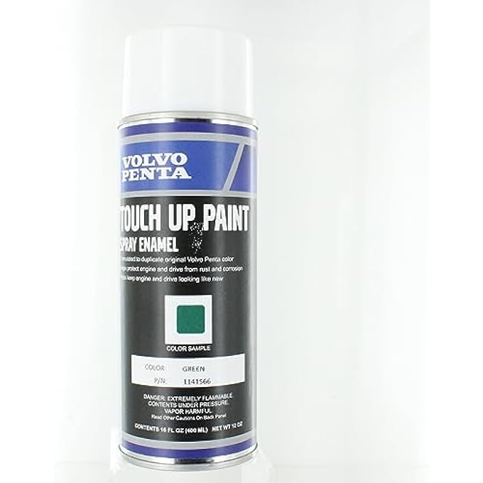 Volvo Penta 1141566 GREEN DIESEL ENGINE TOUCH-UP SPRAY PAINT GENUINE OEM - Image 1
